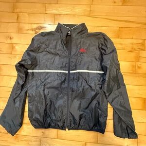 Men's Black Windbreaker Jacket sports illustrated